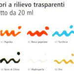 VITREA 160° a Rilievo trasparenti A forno casalingo 20ml.
