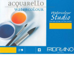 Fabriano Watercolour Studio - Blocco 20 fogli per acquerello - 23 x 30,5 cm